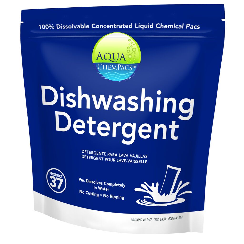 Aqua ChemPacs Dishwashing Detergent 3 sink 1 x 20_PK x 20 grams (9320847) - Right.jpg